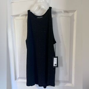 David Lerner tank  top in speckled black. Brand new.